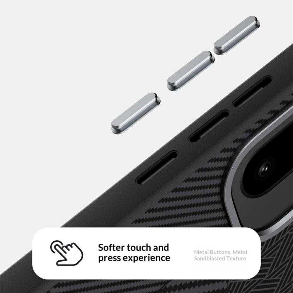 ABEEL For OnePlus 15R 5G Magnetic Case PC + TPU + Aluminum Alloy + PU Leather Slim Phone Back Cover