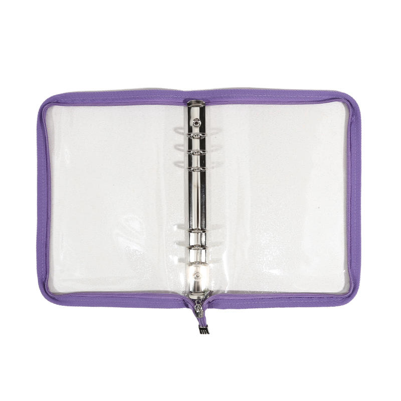 A5 6 Ring Binder Notebook with Zipper Pockets Photocard Holder Binder Sleeves Book Polaroid Small Card Photo Album Card Binder Pack