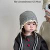 Lace Up Design Warmer Beanie Cap Windproof Outdoor Thick Ear Protection Bonnet  Girls
