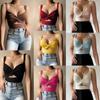 Sleeveless Short Crop Top Casual Vest