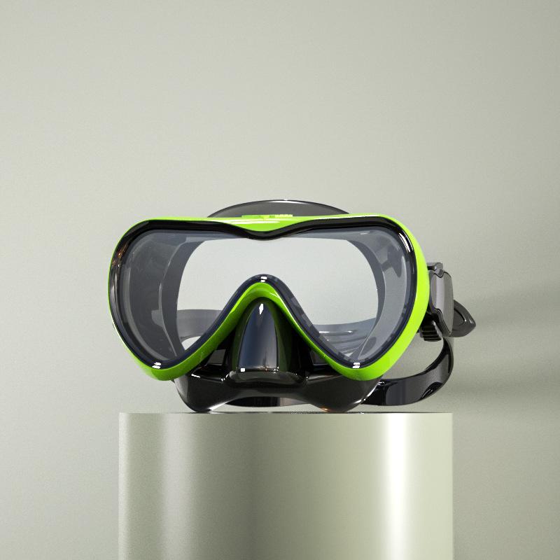Новая большая оправа для дайвинга, маска для сноркелинга, HD закаленное стекло, водонепроницаемые очки для дайвинга, набор масок для дайвинга с сухой подводной охотой