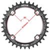 104BCD Round Narrow Wide Chainring MTB Mountain Bike Bicycle 104BCD 32T 34T 36T 38T Crankset Tooth Plate Parts 104 BCD