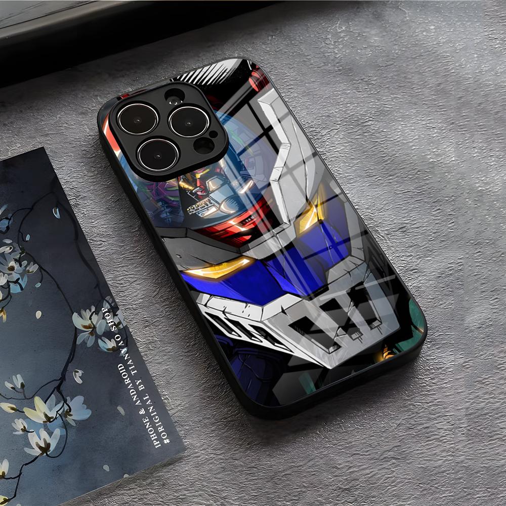 Чехол для телефона с мангой Мазингер Зет и аниме для iPhone 17 Air 16 E Pro Max 15 14 13 Mini 12 Pro 11 Max Plus Черная стеклянная крышка