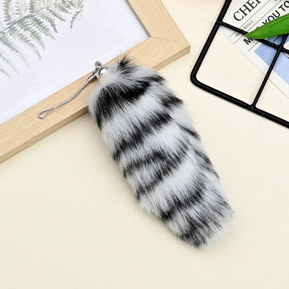 Backpack Plush Tail Keyring Key Holders Pompom Pendants Fashion Animal Tails Keychain  Car Charms