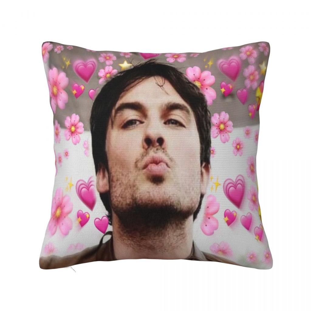 Наволочка Damon Salvatore Мерч Печать Чехол для Подушки Наволочки Домашний Декор Квадратный Разные Размеры