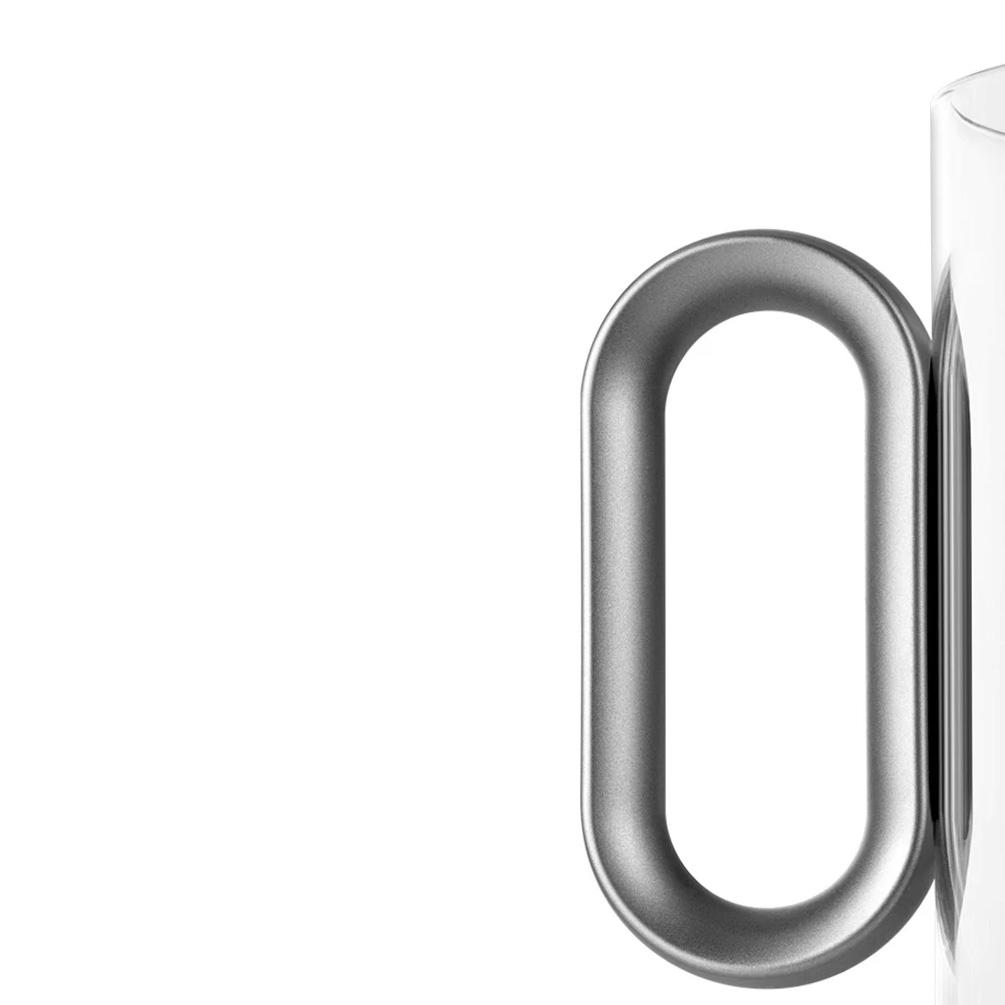 Samadoyo Heat-resistant Glass Tea Pot Aluminum Alloy Cup Lid Modern Tea Pot with Filter Screen Tea Pot Boiling Pot Tea Set 900ML