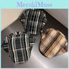 Retro Street Style Checkered Pattern Neutral Casual Duckbill Cap Autumn For