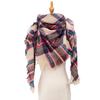 Spring Autumn Winter Shawl Ladies Plaid Triangle Scarf