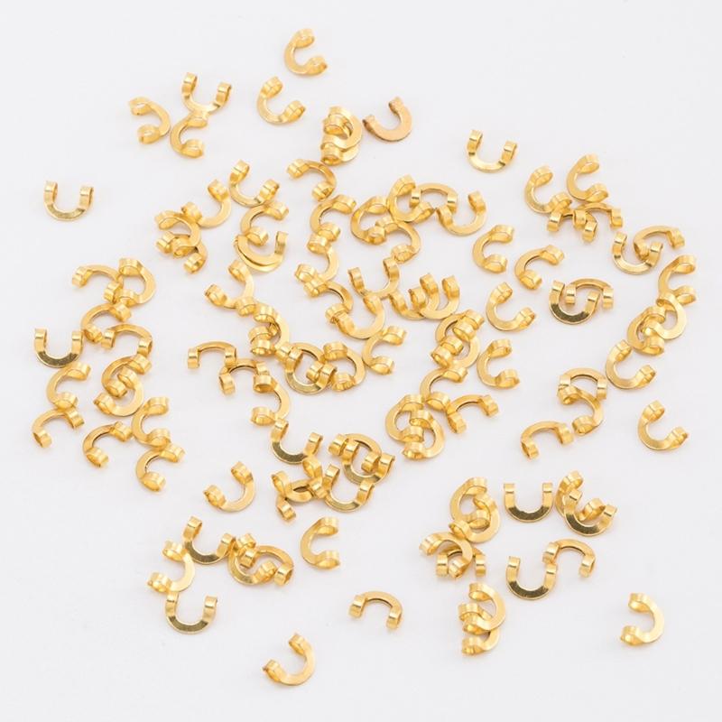 200Pcs Spinner Clevis Link Easy Spin Fishing Clevis Fishing Spoons Spinnerbait Part Inline Spinner Making