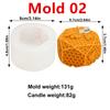 3D Медовая Сота Торт Пчела Силиконовая Форма для Свечей DIY Формы для Торта Пчела Цветок Свечи Гипс Домашний Декор Подарок