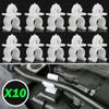 10x Bonnet Hood Rod Holder Clip For Nissan Pathfinder Navara Skyline X-Trail T30 Car Rivets White Retainer Car Interior Parts