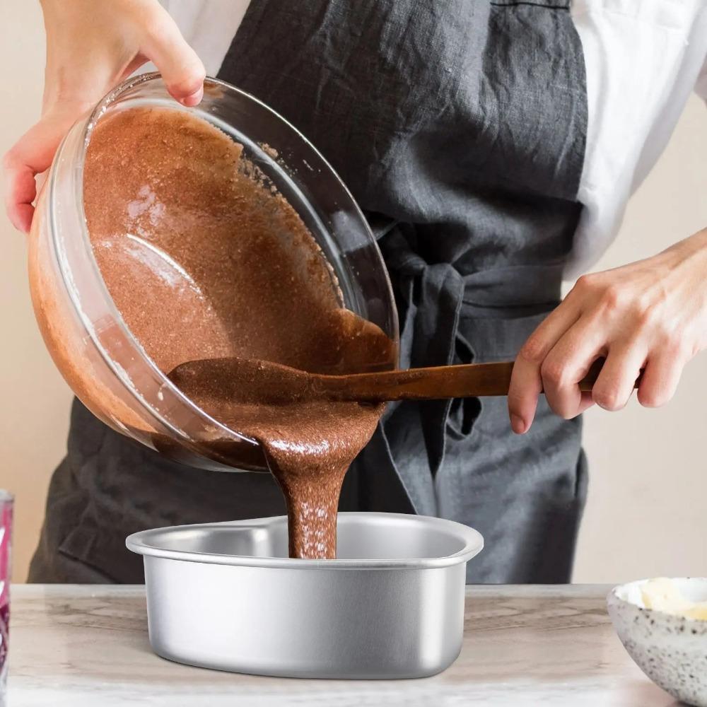 Aluminum Zinc Zinc Alloy Chocolate Cake mold Non Stick Metal Heart Cake Baking Pan Desserts