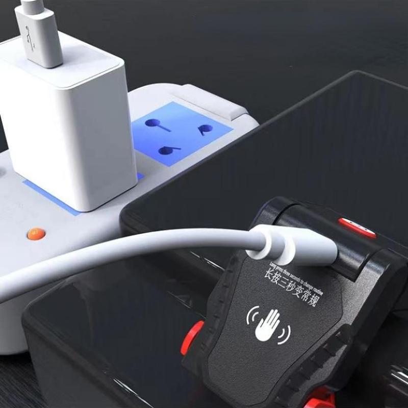 Фонарик в виде акулы, USB перезаряжаемая лампа с крышкой, уличная водонепроницаемая индукционная фара, мини-портативный рабочий светильник, светильник для рыбалки
