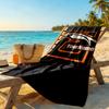 Philadelphia Eagles Customize Text Beach Towel Super Soft Absorbent Suitable For Sports Travel Swimming Yoga Bathroom Beach And Pool