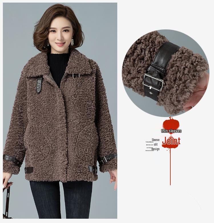 Стильная женская дубленка 2024 года - Универсальная куртка из овчины для осени и зимы