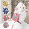 Pet Teddy Puppy Dog Cat Out Anti-break Free Backpack Chest Strap Leash Dog Walking Supplies
