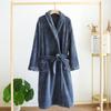 New Autumn and Winter Couple Pajamas Flannel Thickened Bathrobe Men and Women Large Size Long Warm Home Wear Robe