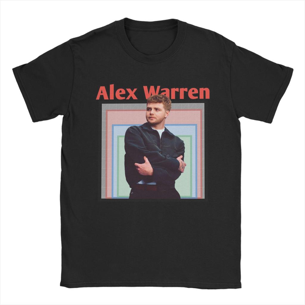 Mens TShirt Alex Warren Tour Vintage Cotton Tees Short Sleeve T Shirt Round Neck Clothes New Arrival