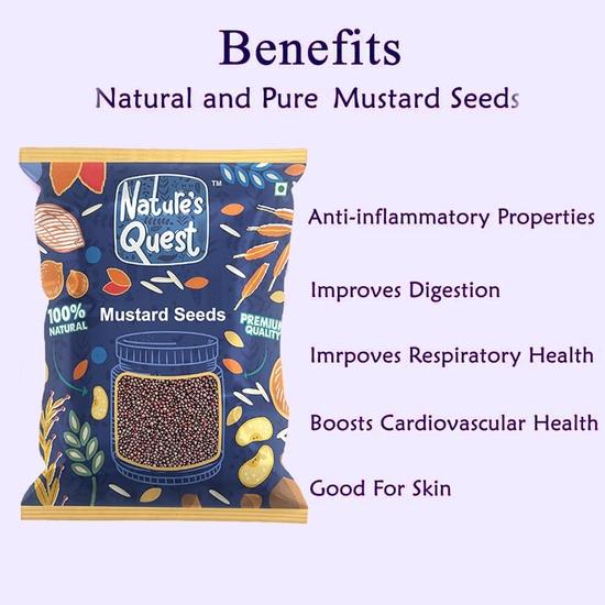 Nature's Quest Mustard Seeds - 450 Gms