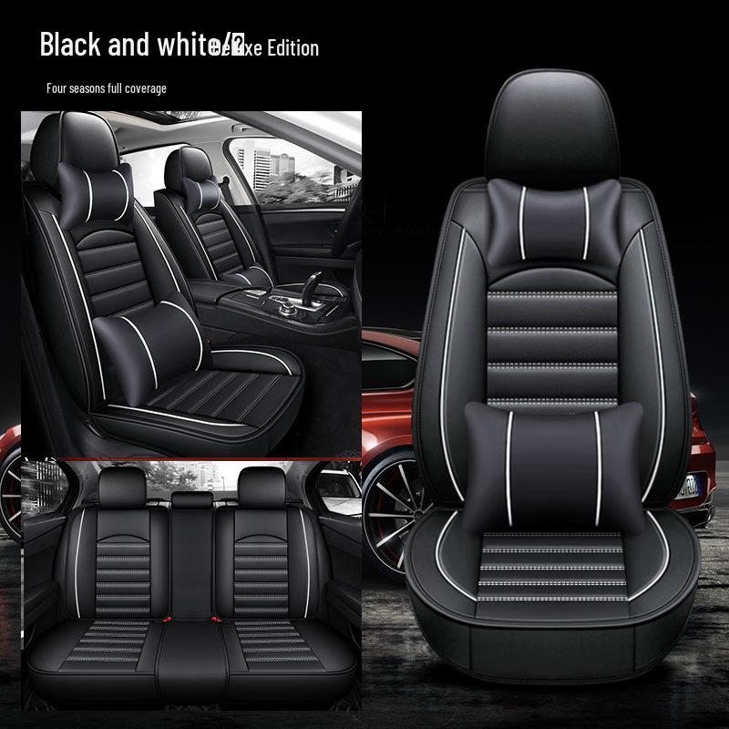 Универсальная кожаная подушка на сиденье автомобиля для пикапов с пятью сиденьями, всесезонная, с полной защитой