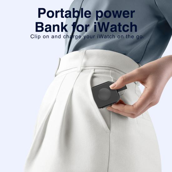 Портативное беспроводное зарядное устройство с функцией быстрой зарядки, магнитным присосом и многофункциональной защитой, зарядка часов Plug Play для iWatch 8 SE 7 6 5 4 3 2 1