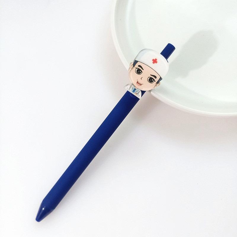 Креативная мультяшная больничная серия ярких цветов, нейтральная ручка для медсестры и доктора, 0,5 мм, гелевая ручка с черными чернилами, принадлежности для клиники