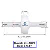 3/16 Inch PVDF Ozone Check Valve Pipeline Connection Maintenance-free Design No Frequent Maintenance or Replacement Required
