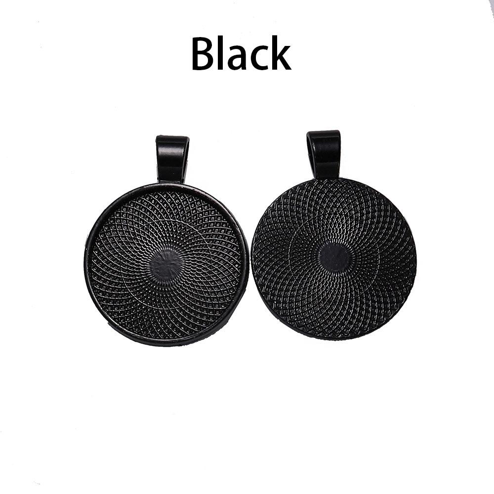 10pcs/lot 25 mm Cabochon Base Tray Bezels Blank Gold Necklace Pendant Setting Cabochon Base For Jewelry Making Supplies