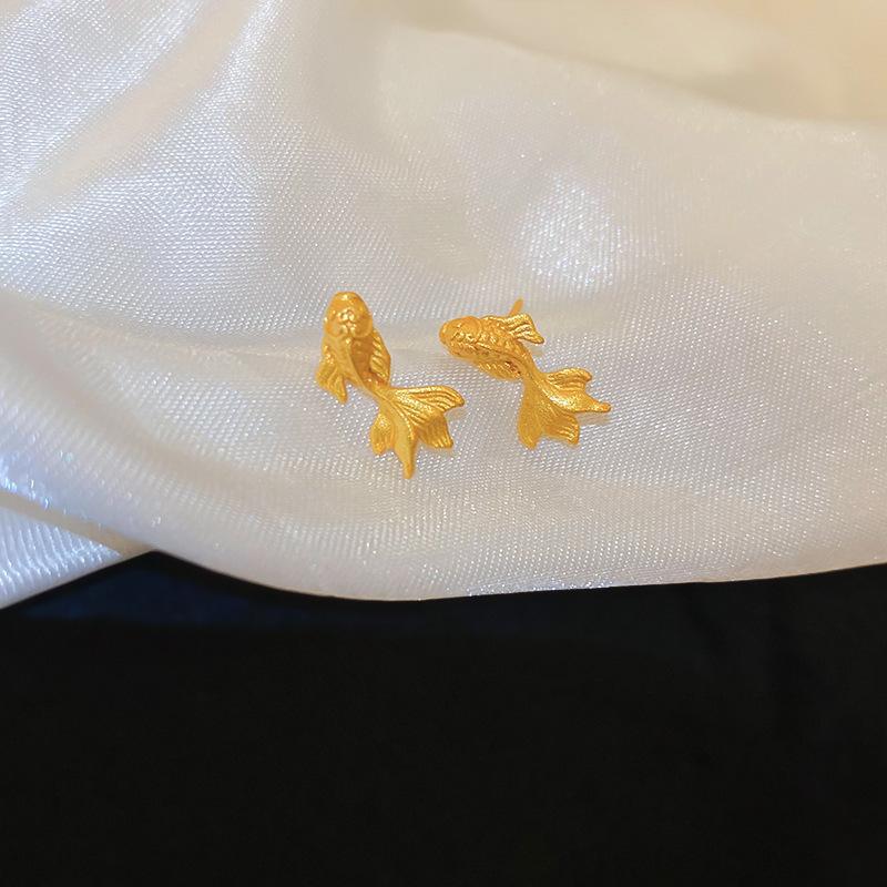 Silver Needle Monet Garden Drip Earrings French Court Style Exquisite Stud Earrings Design Sense Niche Light Luxury Earrings