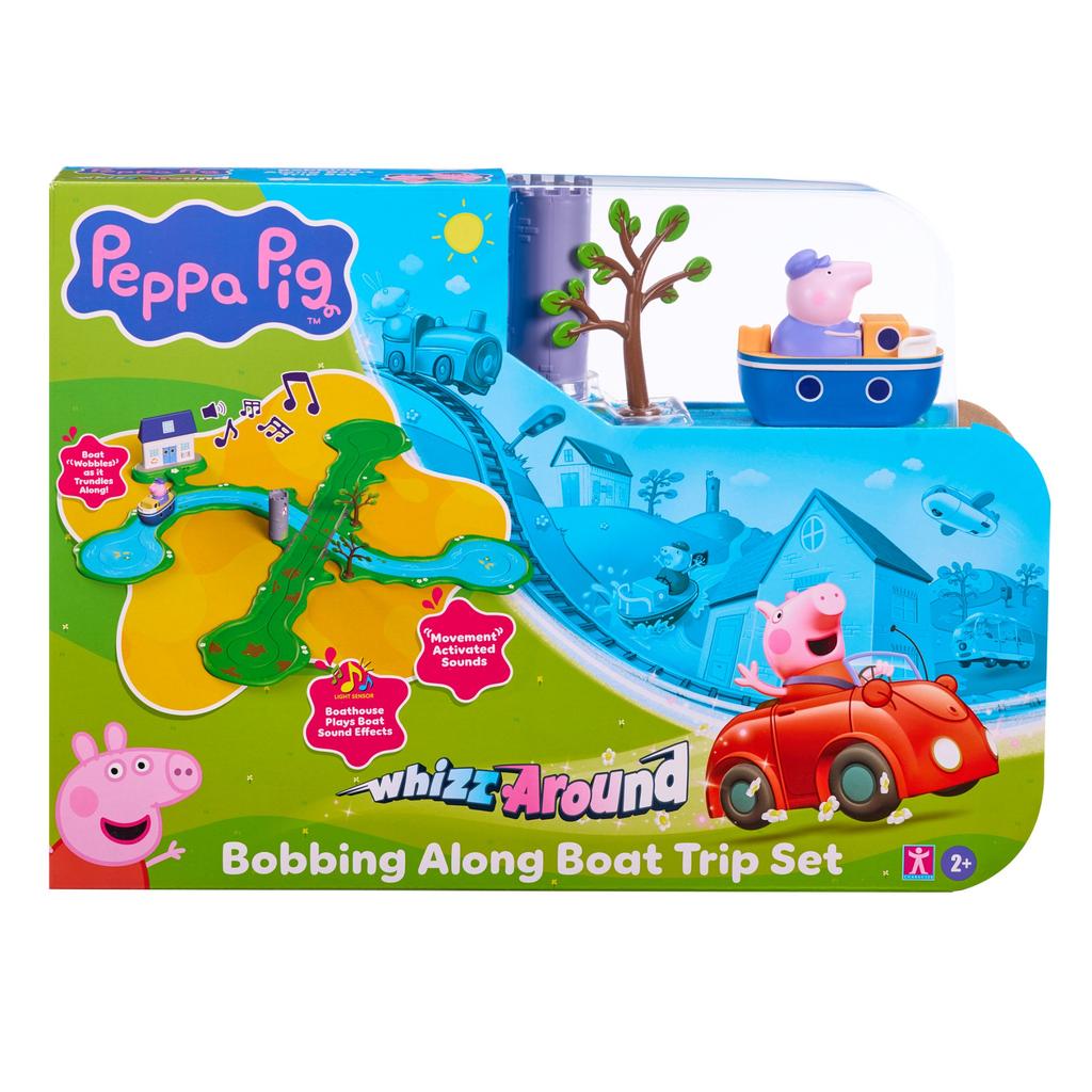 Peppa pig stacja łódeczek - zestaw zabawkowy z figurkami