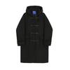 Woolen Coat Men's Mid-length Coat Hooded Lapel Jacket Trendy Men's Horn Button Woolen Windbreaker