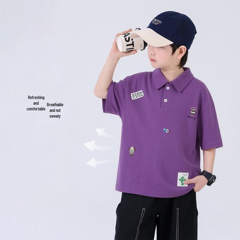 Повседневная летняя мужская футболка-поло с коротким рукавом