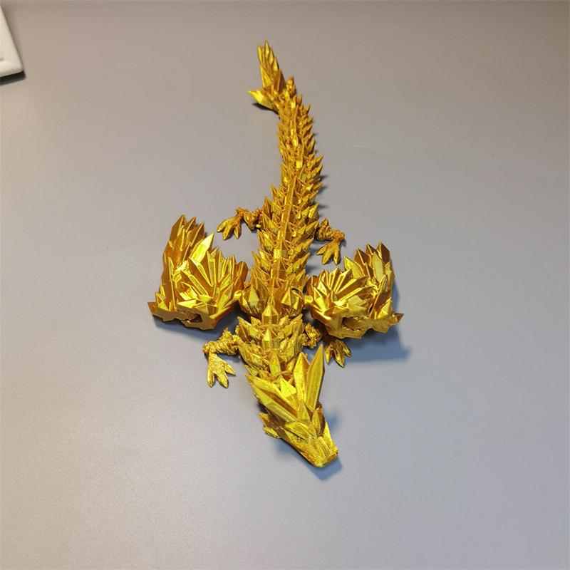 Креативные Забавные Сочлененные Подвижные Крылья Драконы 3D Печатный Дракон Летающий Дракон Модель Декорации Пейзажа Украшения Детские Игрушки Подарки