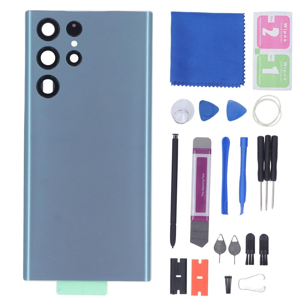 Замена задней крышки для Galaxy S22 Ultra Phone Glass Задняя панель корпуса с сенсорным экраном