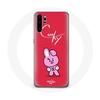 Case for Huawei P30 BTS Bangtan Boys BT21 Cooky Red Background