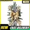 Christmas Swag Wreath Pendants Ornament Hanging Garlands without/with Light Home Door Window Decoration Party Supplies
