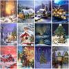 Diy Snow Scenery 5D Diamond Painting Full Round Drill Resin Diamond Mosaic Embroidery Winter Cross Stitch Kits Wall Art Gift