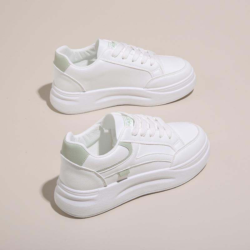 Little White Shoes Women's 2025 Autumn New Shoes Women's Platform Ins Korean Version Versatile Student Sports and Leisure Shoes Board Shoes