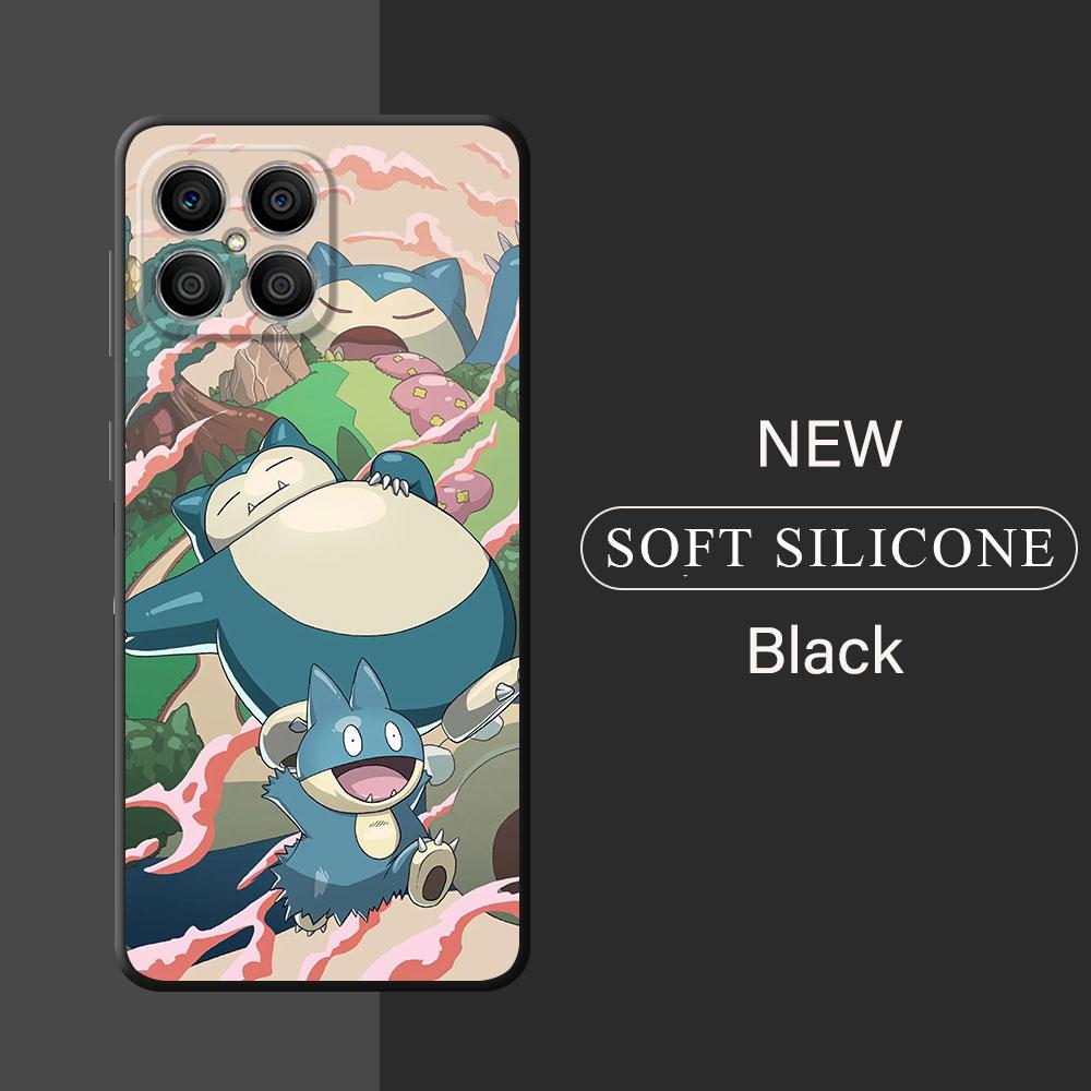 Case For Huawei Honor X8a X8 90 Lite X9a 8X 70 X7 Magic5 Pro X6 P30 P40 P20 P Smart Z Soft Phone Cover Cute Pokemon Gengar Funda