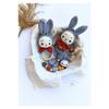 Amigurumi Rabbit Toy - Teether And Pacifier Chain/strap