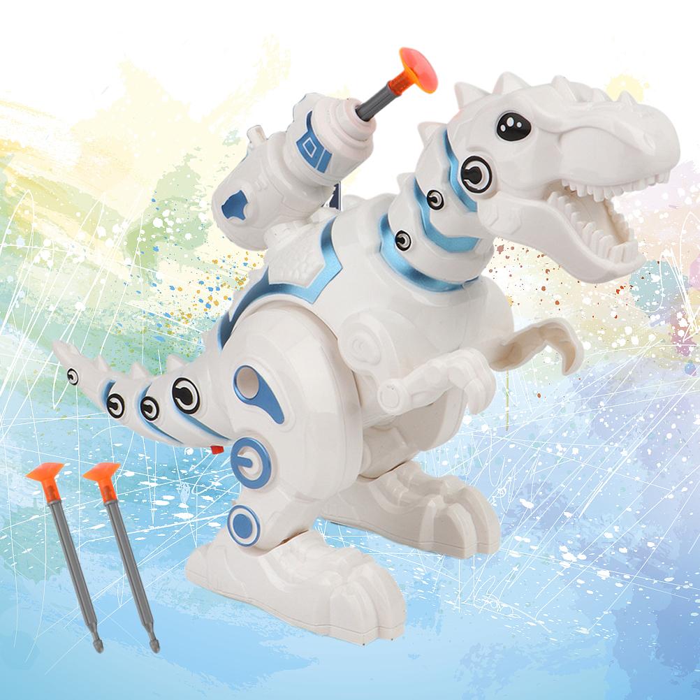 4pcs Artificial Tyrannosaurus Electric Toy Funny Shooting Light Sound Educational