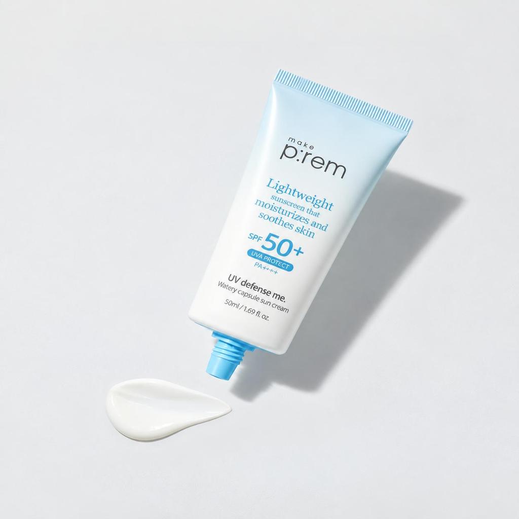 make p:rem UV Defense Me Watery Capsule Sun Cream SPF50+ PA++++ Hydrating Sunscreen 50ml