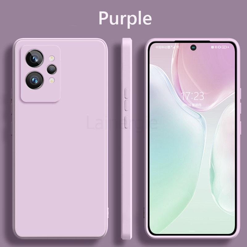 Для Realme GT2 Pro чехол из жидкого силикона, мягкий матовый защитный чехол для камеры для OPPO Realme GT2 GT 2 GT2Pro, чехлы для телефонов