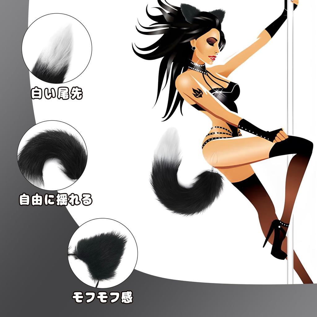 Анальная пробка-хвост Анальный хвост Товары для взрослых Вагинальная тренировка Анальное развитие Новичок Анальный дилдо Анальный стопор Унисекс Нержавеющая сталь Милая секс-игрушка Кошачье ухо