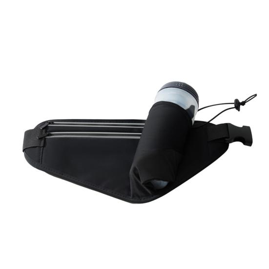 Hydration Waist Bag Waterproof Waist Pack with Water Bottle Holder Reflective Strips Adjustable Belt Fanny Pack for Running Hiking Cycling