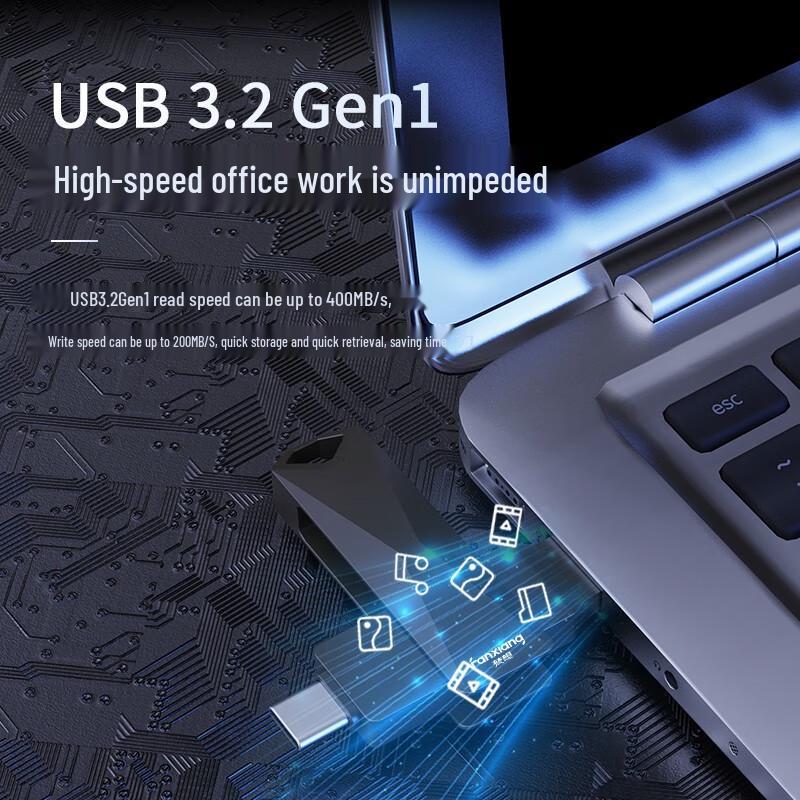 Высокоскоростной USB-накопитель FANXIANG с двойным интерфейсом