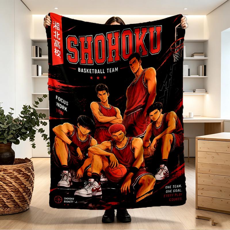 SLAM DUNK Print Blanket - Soft & Comfortable, for Bedroom, Travel, Sofa, Home Decoration - Birthday Christmas Gift for Friend