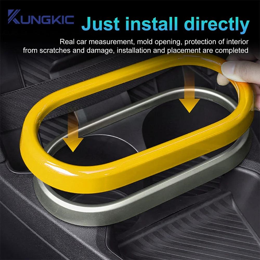 Car Cup Holder Trim Ring ABS For 2025 2026 Mini Cooper F65 F66 F67 Decoration Protector Cover Frame Interior Colors Accessories