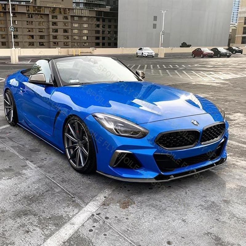 Для BMW Z4 G29 2019 2020 2026 2026 2026 2026 2026 Высококачественный ABS Стиль MP Спортивный спойлер-губа на передний бампер автомобиля Комплект обвеса Глянцевый черный