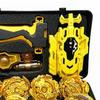 12PCS Top with Launchers Toupie Metal Gold Set Burst Fafnir Toys for Childn